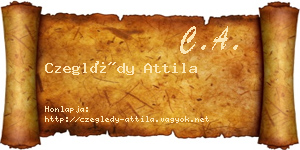 Czeglédy Attila névjegykártya