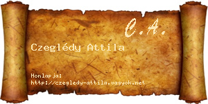 Czeglédy Attila névjegykártya