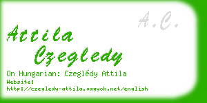 attila czegledy business card
